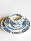 Set of 2, Ridgway, 'Windsor' series, teacup&saucer with small plate, ironstone