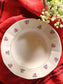 picture of sarreguemines digoin vintage deep plate with lily of the valley flowers
