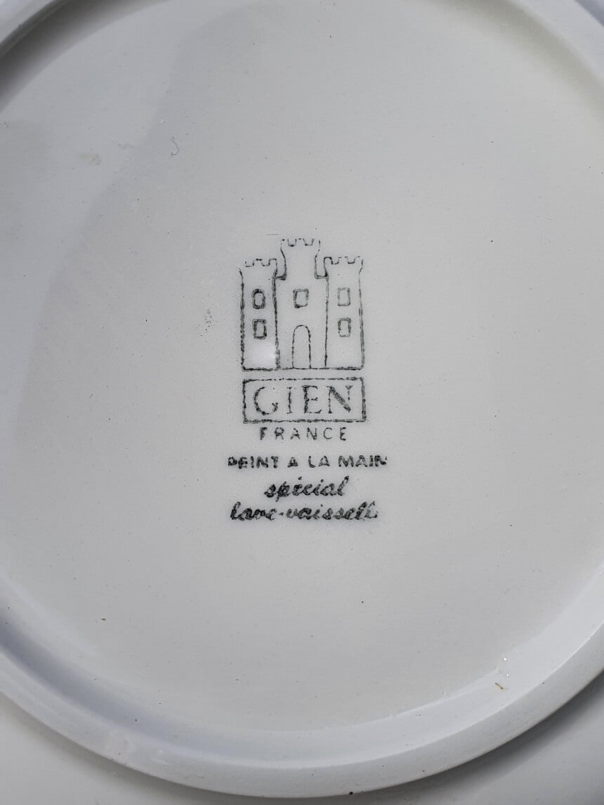 picture of Gien France logo peint a la main(hand painted)