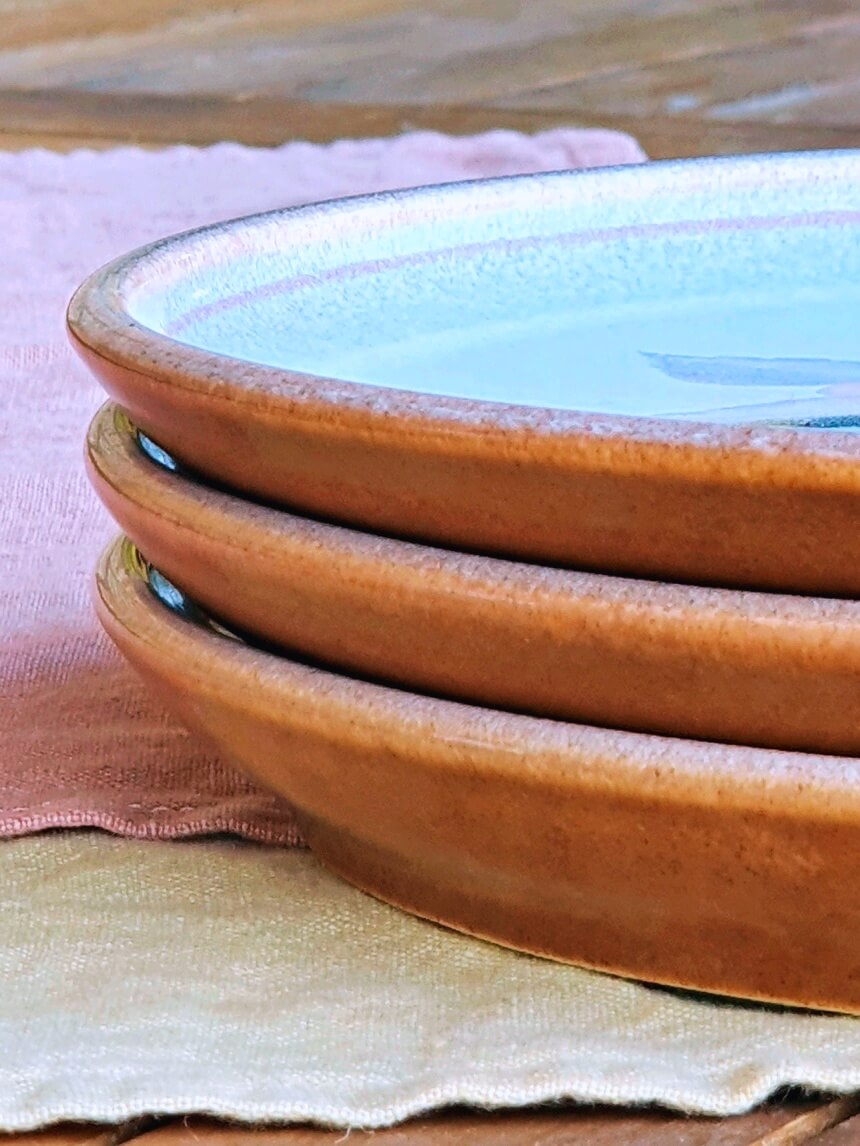 picture of three plates laying over together