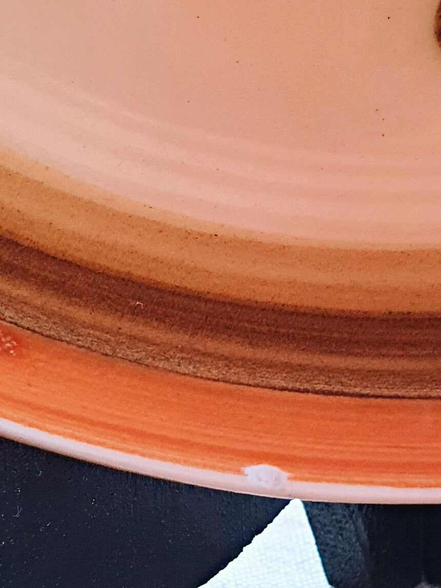 picture of edge part of gien fuego vintage dinner plate