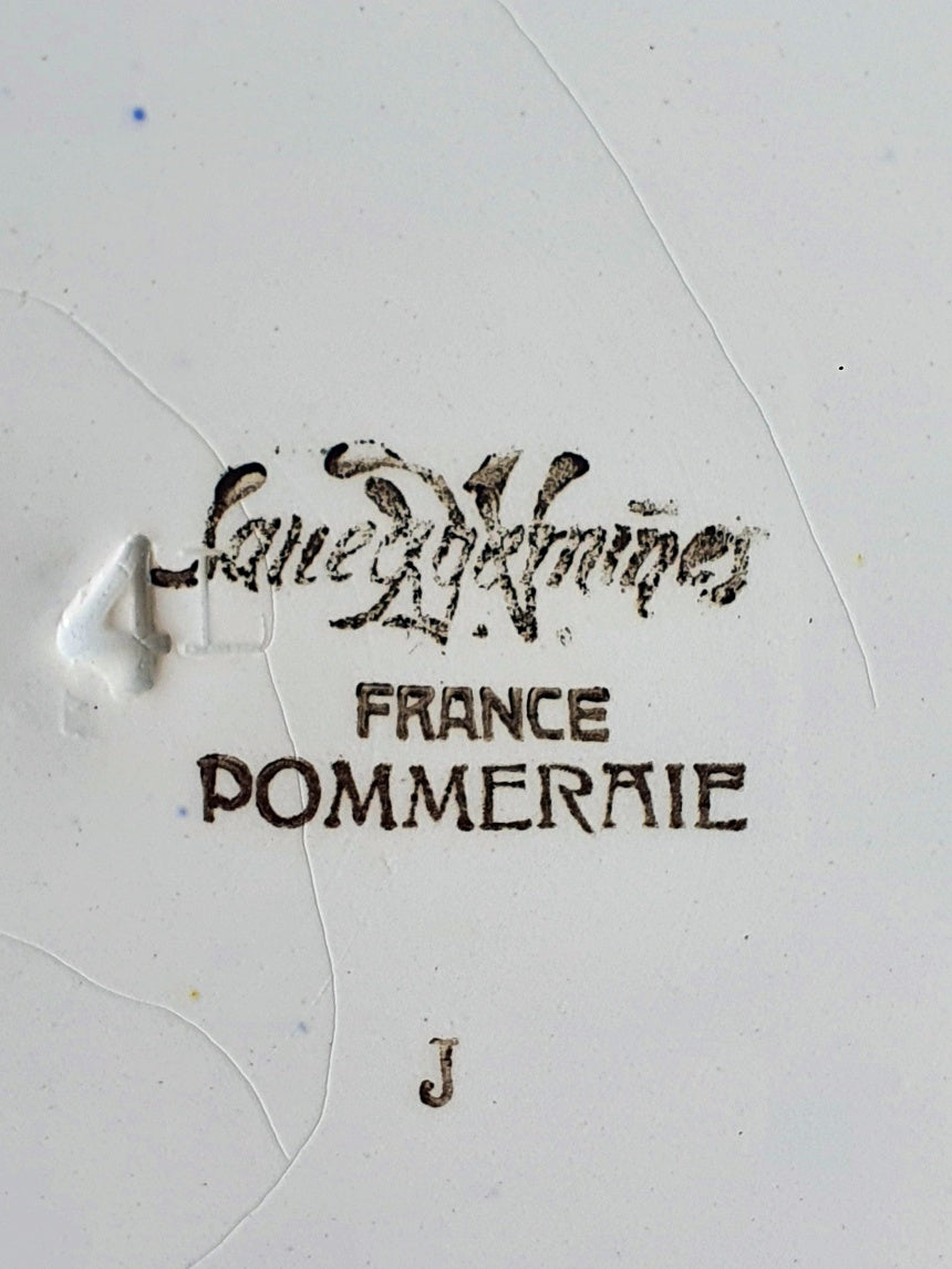 Set of 3, Sarreguemines, Pommeraie series dinner plate, earthenware