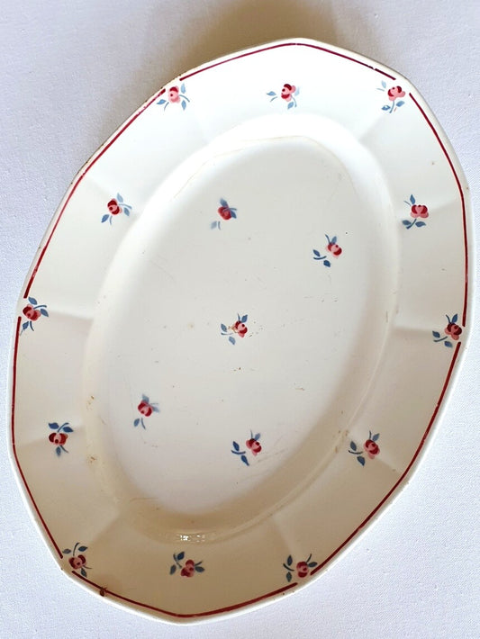 Set of 3, Digoin Amazone, vintage plates, earthenware