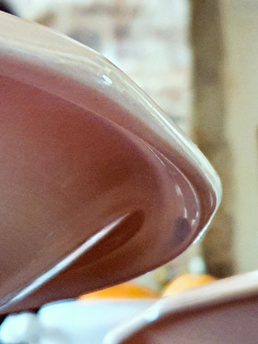 picture of edge detail of sarreguemines digoin pink main dish