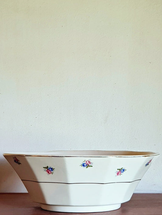 picture of floral print french vintage salad bowl