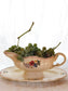 picture of french vintage digoin sarreguemines sauce boat 'agreste' series with grapes