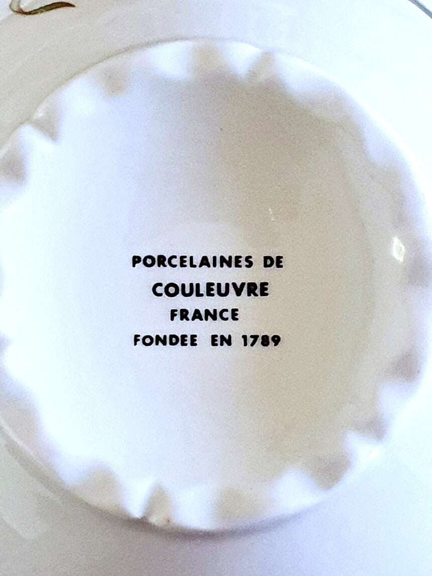 picture of logo of porcelaines de couleuvre France fondée en 1789